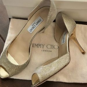 Jimmy Choo peep toe heels